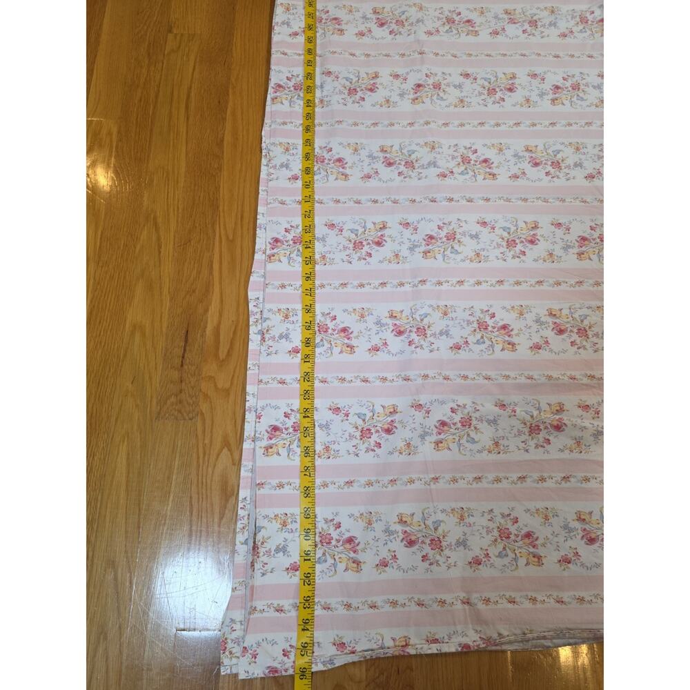 Ralph Lauren Millicent King Flat Fitted Sheets Pink Floral Italy Grandmillennial - Picture 7 of 15